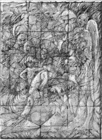 3 Drawing Triptych Panel 3