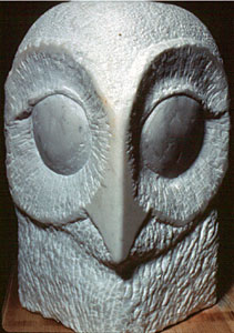 Bindu - Owl of Wisdom Fine Art Sculpture by E. Thor Carlson