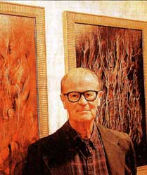 E. Thor Carlson at Dante's Inferno Exhibit