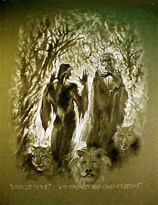 Dante and Virgil - Dante's Inferno Art by E. Thor Carlson