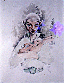 Elf with Rabbit by E. Thor Carlson