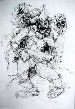 Faery Fellow - Fine Art Drawing by E. Thor Carlson
