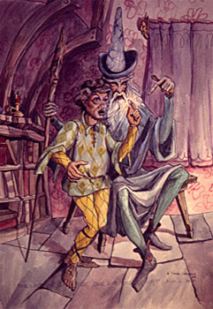 Frodo and Gandalf Look at the Ring by E. Thor Carlson