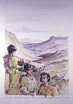 Glen Gesh View with Hobbits by E. Thor Carlson