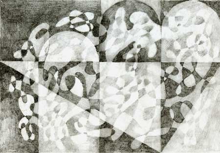 Grey Scale Abstract - Fine Art Drawing by E. Thor Carlson