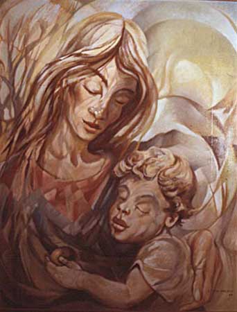 Irish Madonna - Oil Painting by E. Thor Carlson