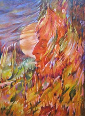 Mudjekeewis the Northwest Wind - Fine Art Fantasy by E. Thor Carlson