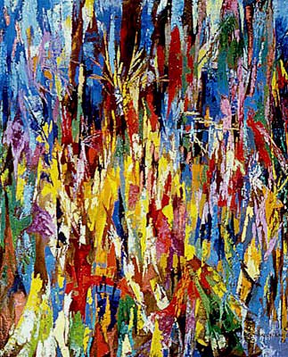 Palette Knife Work 7 - Fine Art Abstract by E. Thor Carlson