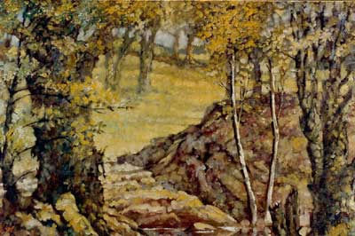 Two Birches by E. Thor Carlson